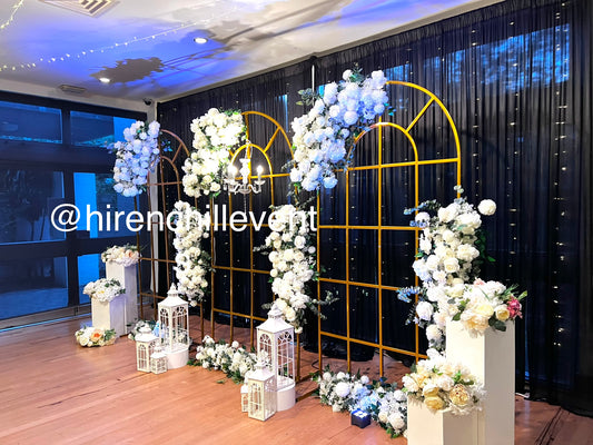 Black Theme Reception Decoration | Luxury Reception Decor