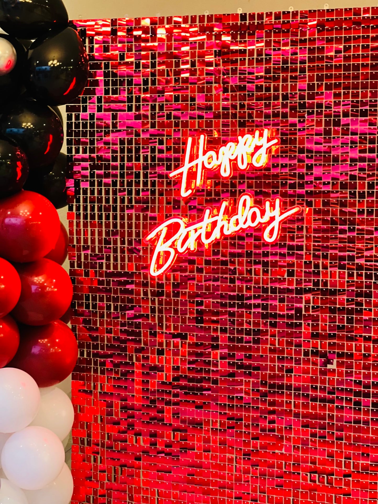 Red Shimmer wall