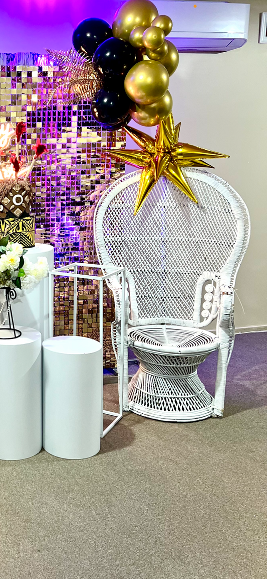 White Peacock Chair
