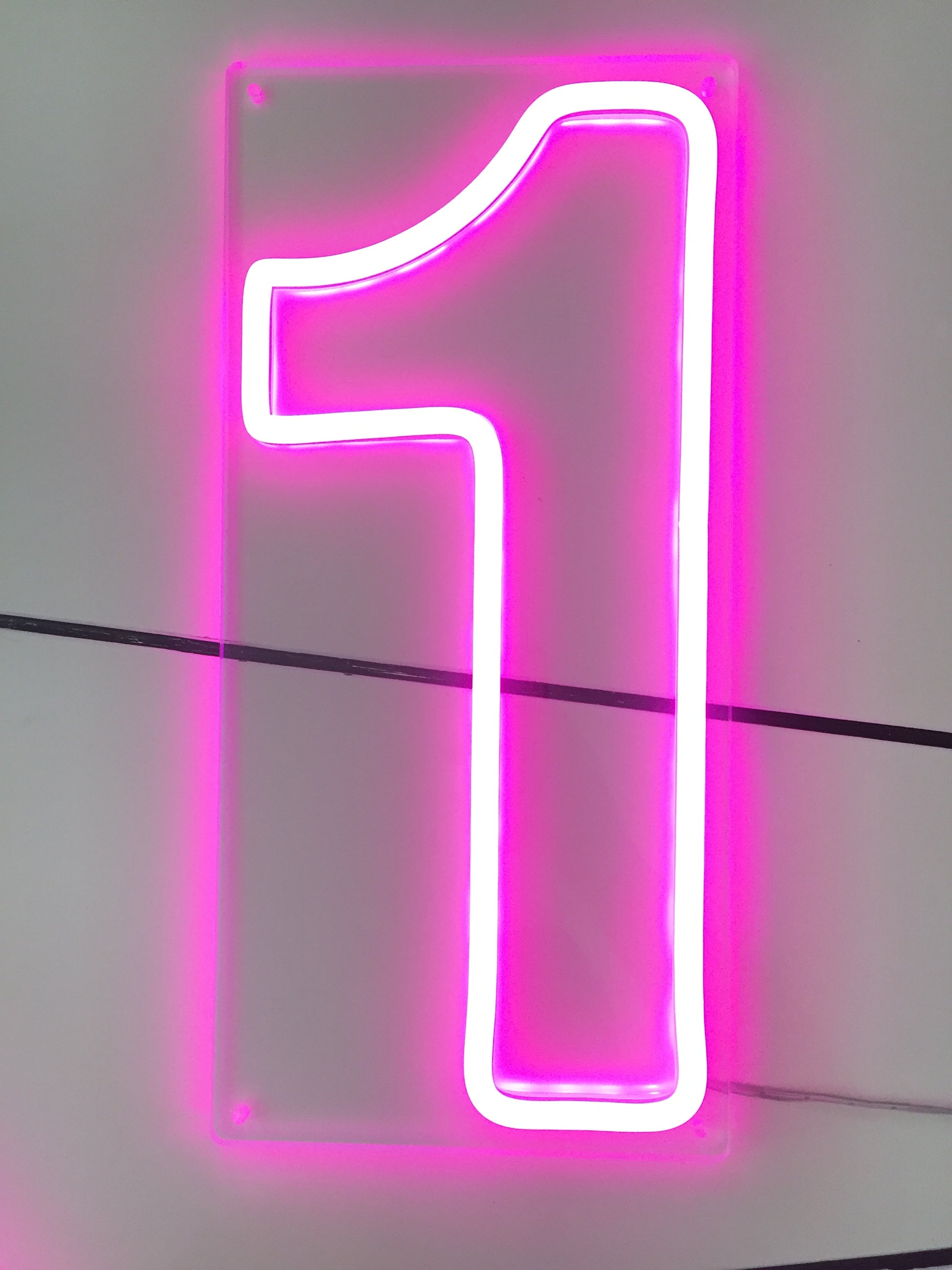 Number 1 Neon Sign