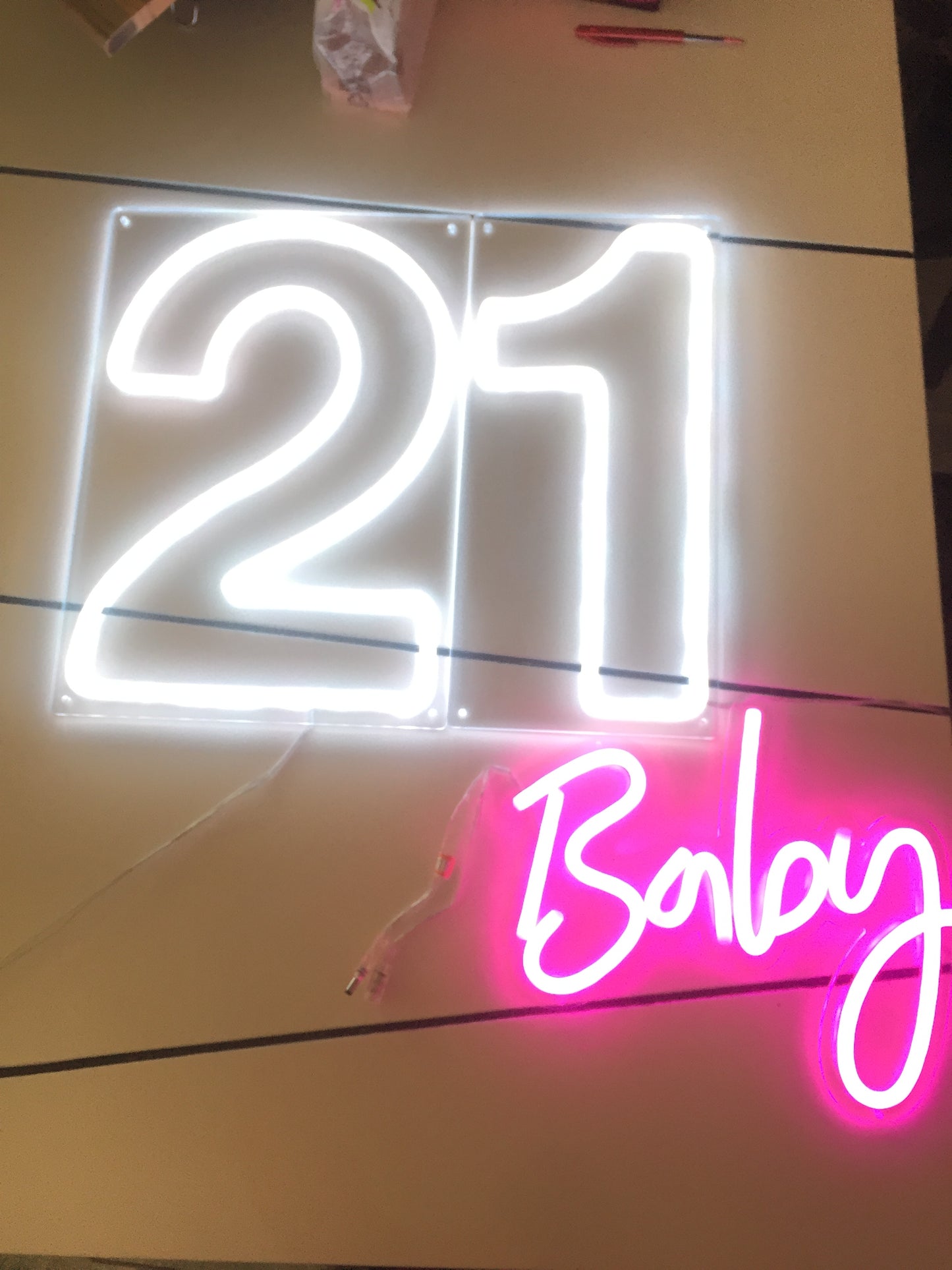 21 Baby Neon Sign