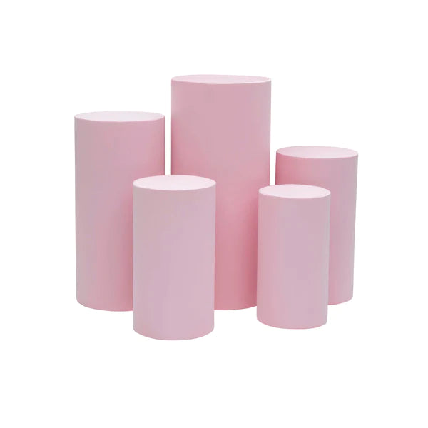 Pink Round Plinth Set