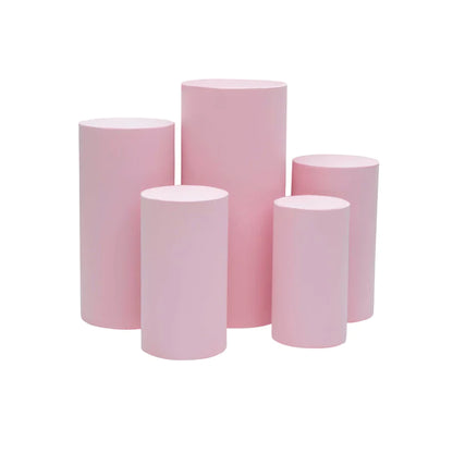 Pink Round Plinth Set