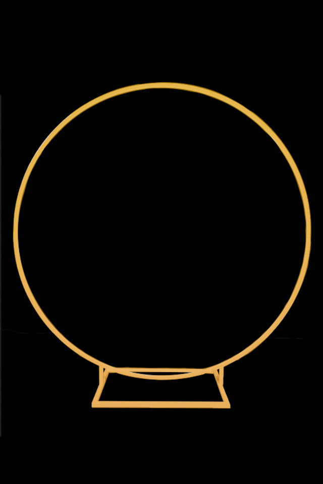 Gold Wedding Round Hoop