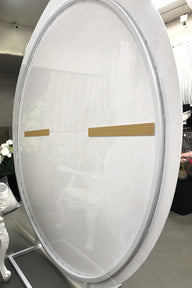 Luxe White Round Acrylic Backdrop