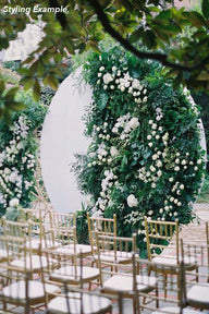 Luxe White Round Acrylic Backdrop