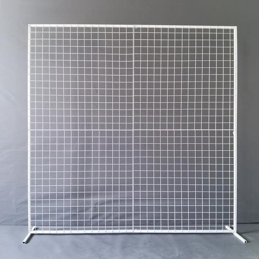White Square Mesh Wall