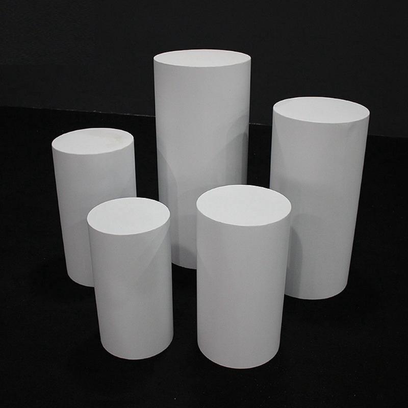 White Round Plinth Set